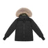 Ellabee Black Corduroy Coat with Green Lining